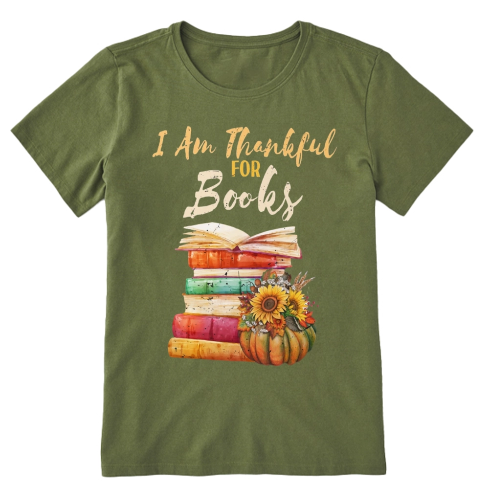 Pagewings Thanksgiving I‘m Thankful For Books Unisex Classic T-shirt
