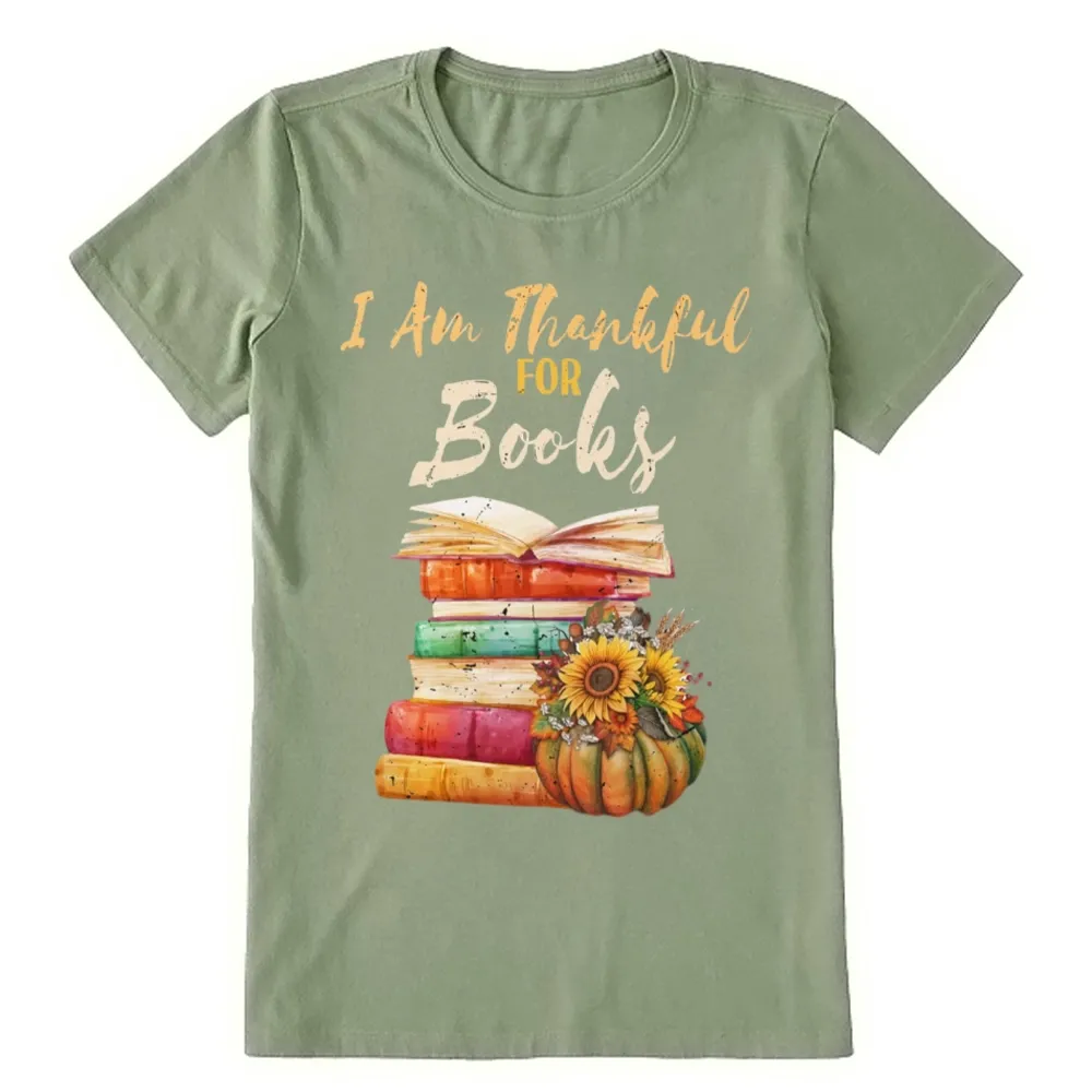 Pagewings Thanksgiving I‘m Thankful For Books Unisex Classic T-shirt