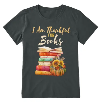 Pagewings Thanksgiving I‘m Thankful For Books Unisex Classic T-shirt