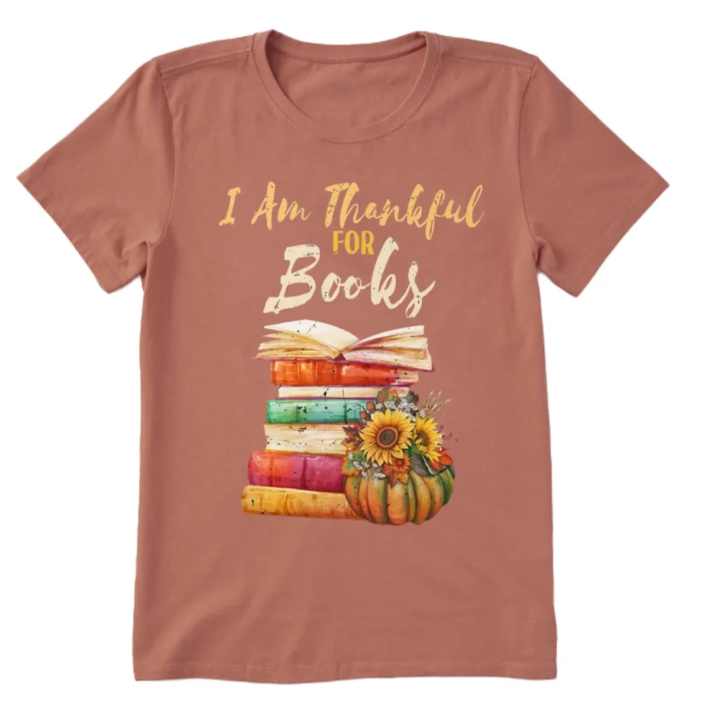 Pagewings Thanksgiving I‘m Thankful For Books Unisex Classic T-shirt