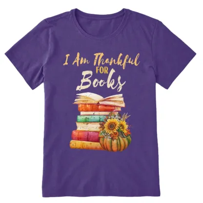 Pagewings Thanksgiving I‘m Thankful For Books Unisex Classic T-shirt