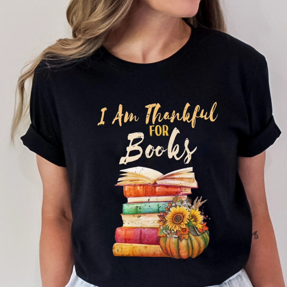Pagewings Thanksgiving I‘m Thankful For Books Unisex Classic T-shirt