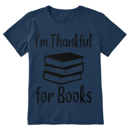 Pagewings Thanksgiving I Am Thankful For Books Unisex Classic T-shirt
