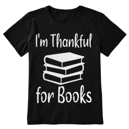 Pagewings Thanksgiving I Am Thankful For Books Unisex Classic T-shirt