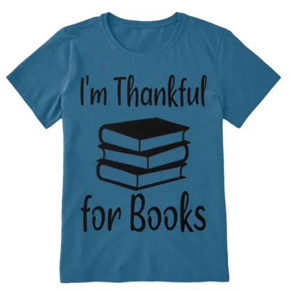Pagewings Thanksgiving I Am Thankful For Books Unisex Classic T-shirt