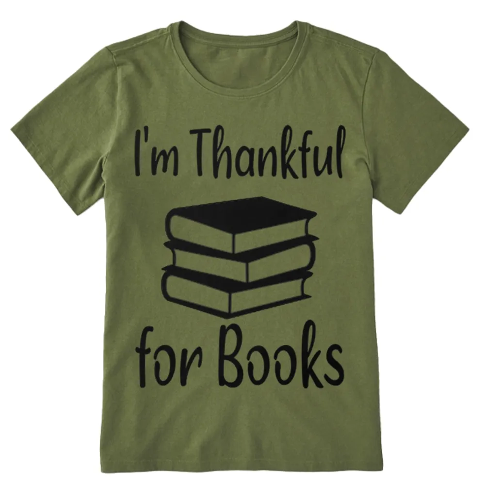 Pagewings Thanksgiving I Am Thankful For Books Unisex Classic T-shirt