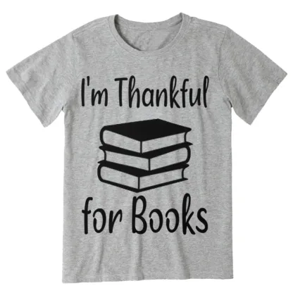 Pagewings Thanksgiving I Am Thankful For Books Unisex Classic T-shirt