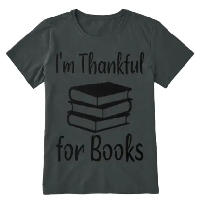 Pagewings Thanksgiving I Am Thankful For Books Unisex Classic T-shirt