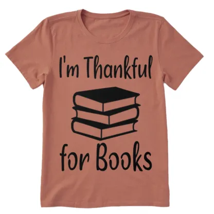 Pagewings Thanksgiving I Am Thankful For Books Unisex Classic T-shirt