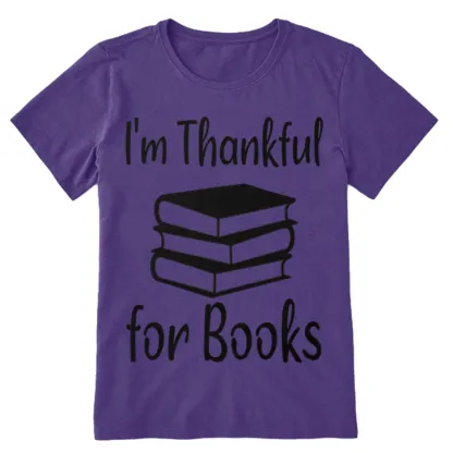 Pagewings Thanksgiving I Am Thankful For Books Unisex Classic T-shirt
