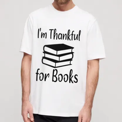 Pagewings Thanksgiving I Am Thankful For Books Unisex Classic T-shirt