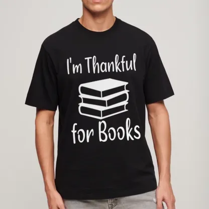 Pagewings Thanksgiving I Am Thankful For Books Unisex Classic T-shirt