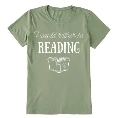 Pagewings I Would Rather Be Reading Unisex Classic T-shirt