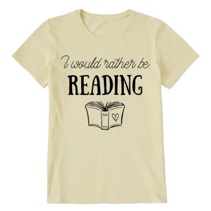 Pagewings I Would Rather Be Reading Unisex Classic T-shirt