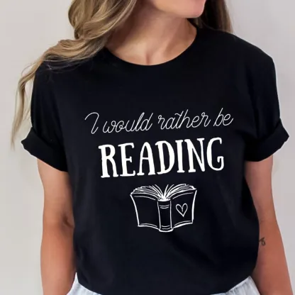 Pagewings I Would Rather Be Reading Unisex Classic T-shirt
