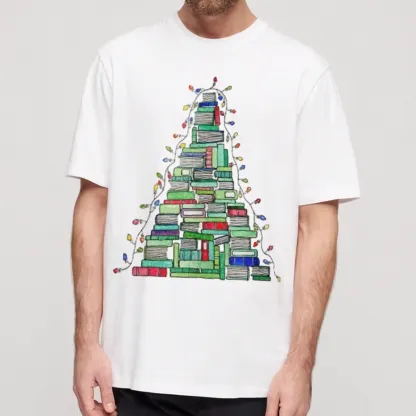 Pagewings Christmas Book Tree Unisex Classic T-shirt
