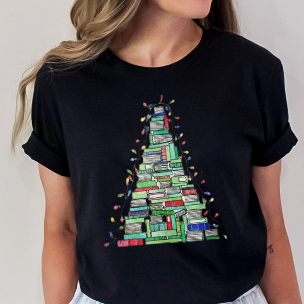 Pagewings Christmas Book Tree Unisex Classic T-shirt