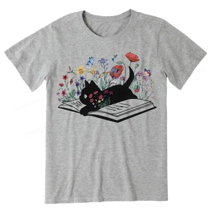 Pagewings Cute Book Cat Unisex Classic T-shirt