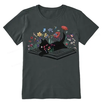 Pagewings Cute Book Cat Unisex Classic T-shirt