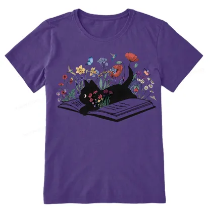 Pagewings Cute Book Cat Unisex Classic T-shirt