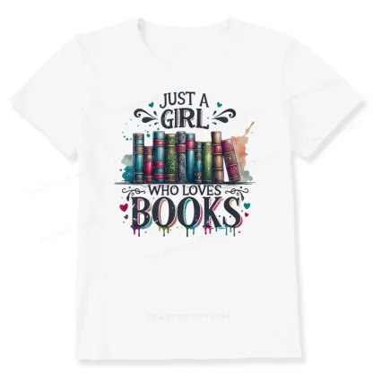 Pagewings Just A Girl Who Loves Books Unisex Classic T-shirt