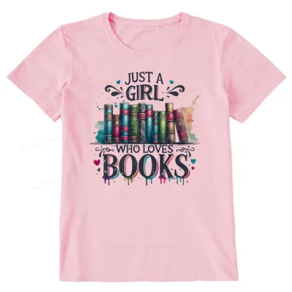 Pagewings Just A Girl Who Loves Books Unisex Classic T-shirt