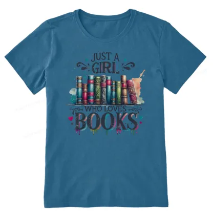 Pagewings Just A Girl Who Loves Books Unisex Classic T-shirt