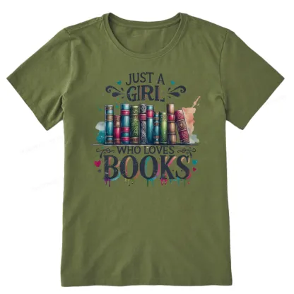 Pagewings Just A Girl Who Loves Books Unisex Classic T-shirt