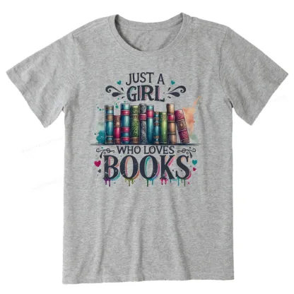 Pagewings Just A Girl Who Loves Books Unisex Classic T-shirt