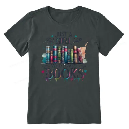 Pagewings Just A Girl Who Loves Books Unisex Classic T-shirt