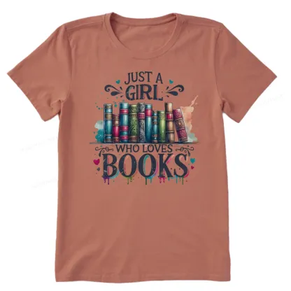Pagewings Just A Girl Who Loves Books Unisex Classic T-shirt