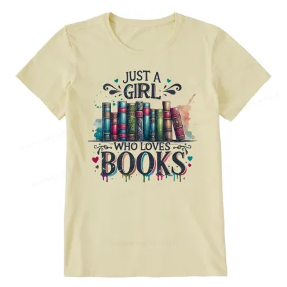 Pagewings Just A Girl Who Loves Books Unisex Classic T-shirt