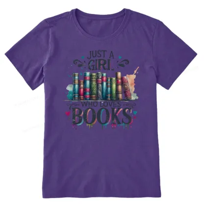 Pagewings Just A Girl Who Loves Books Unisex Classic T-shirt