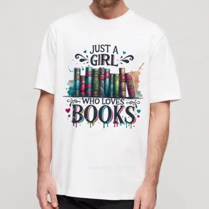 Pagewings Just A Girl Who Loves Books Unisex Classic T-shirt