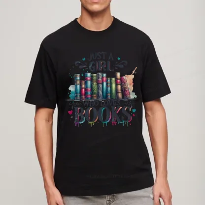 Pagewings Just A Girl Who Loves Books Unisex Classic T-shirt