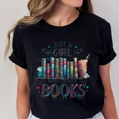 Pagewings Just A Girl Who Loves Books Unisex Classic T-shirt