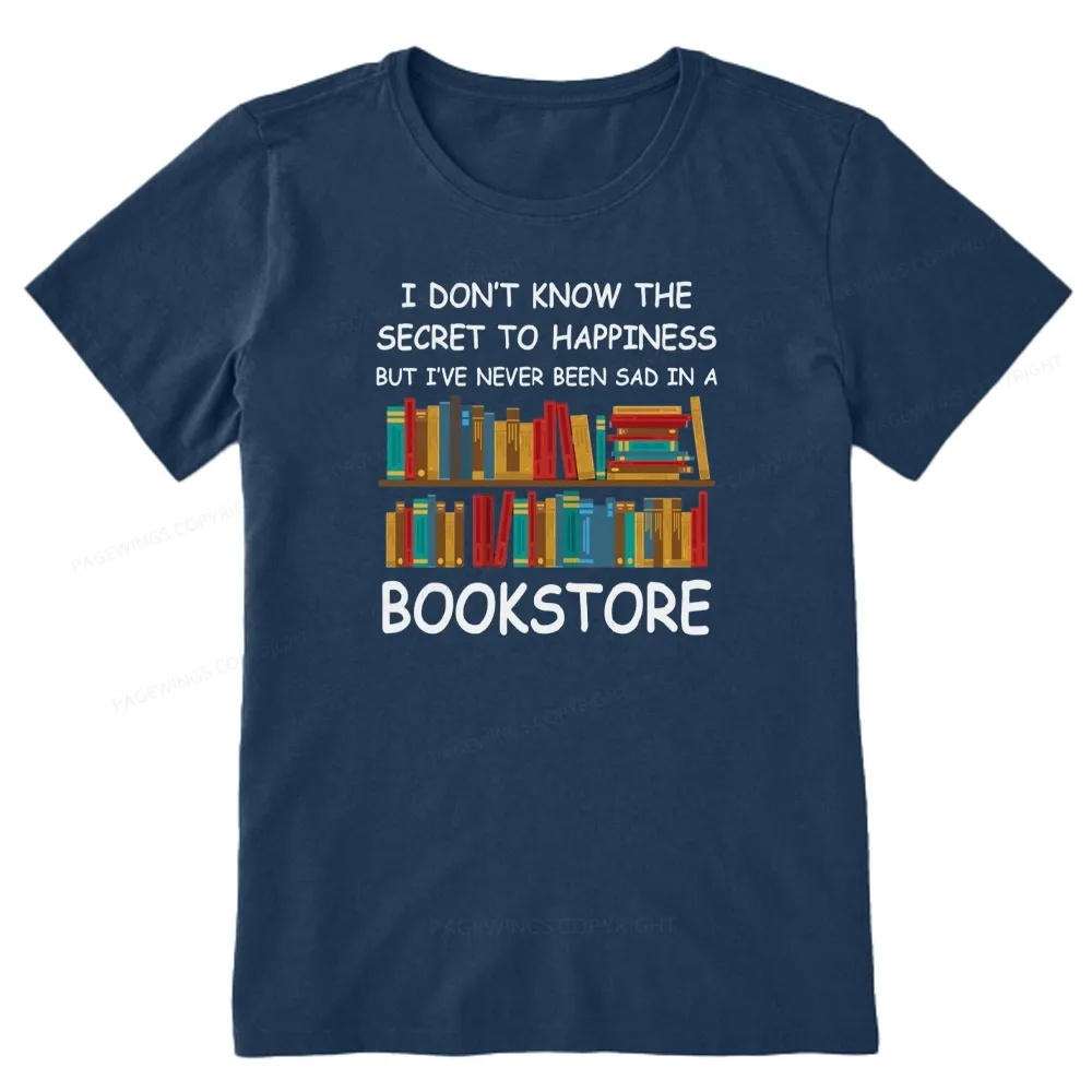 Pagewings I've Never Been Sad In A Bookstore Unisex Classic T-shirt