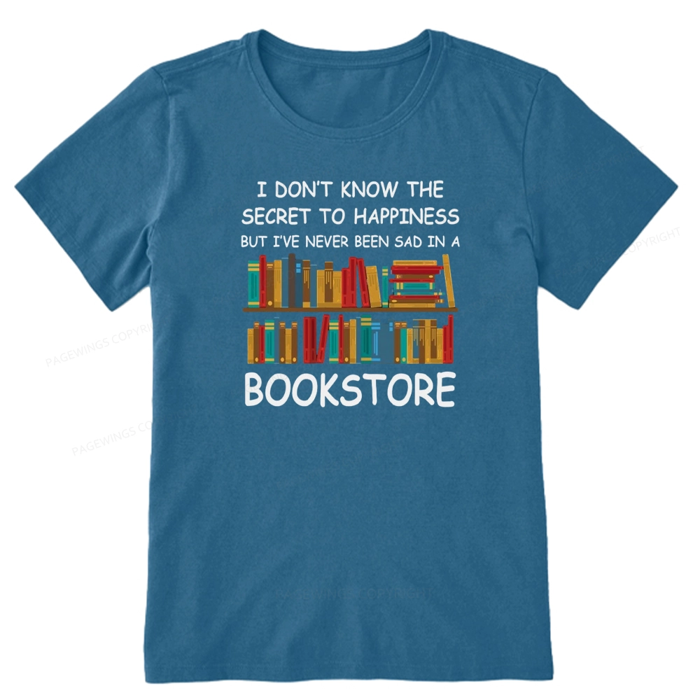 Pagewings I've Never Been Sad In A Bookstore Unisex Classic T-shirt