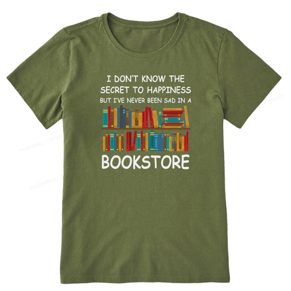 Pagewings I've Never Been Sad In A Bookstore Unisex Classic T-shirt