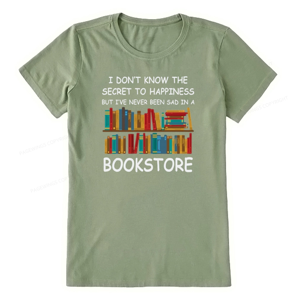 Pagewings I've Never Been Sad In A Bookstore Unisex Classic T-shirt