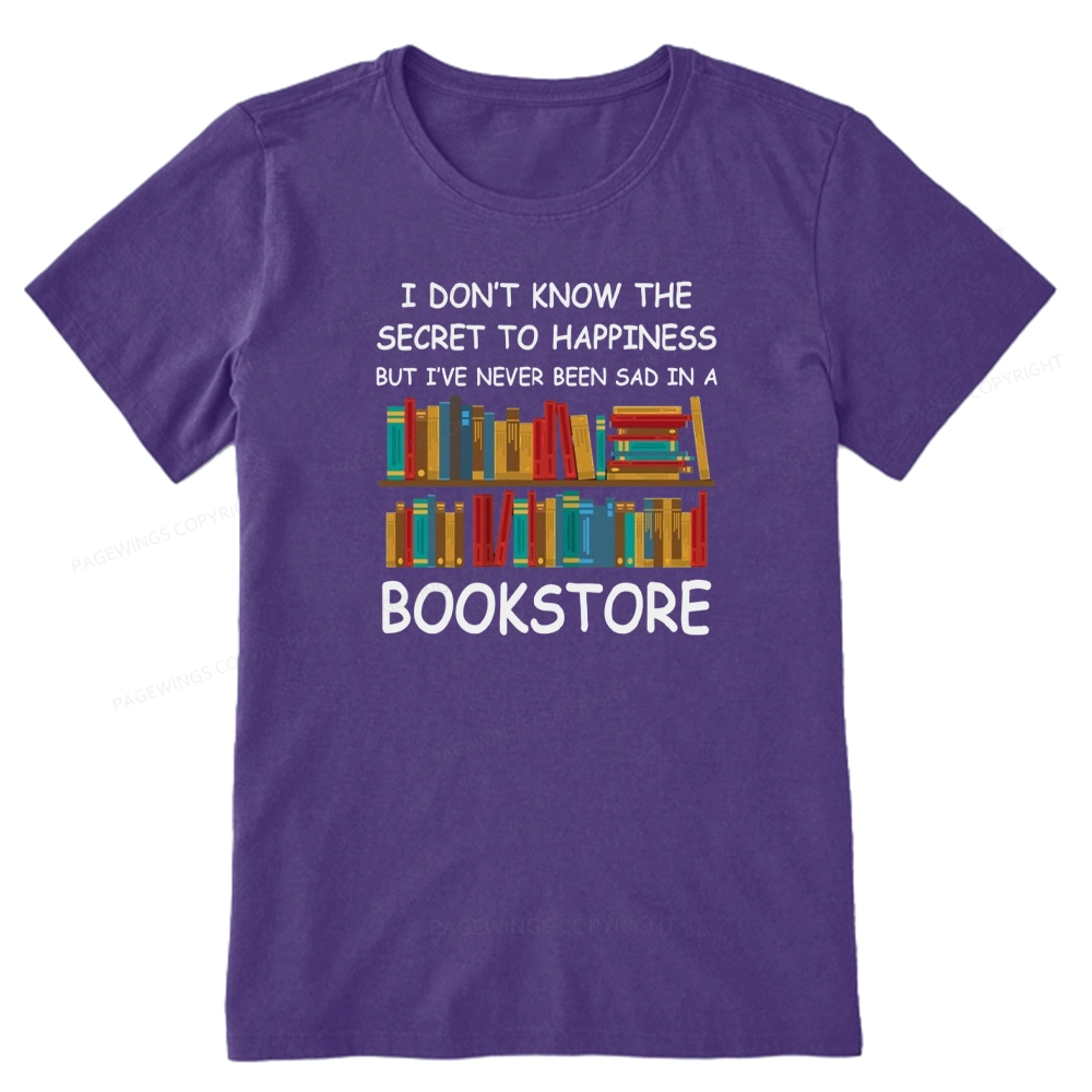 Pagewings I've Never Been Sad In A Bookstore Unisex Classic T-shirt