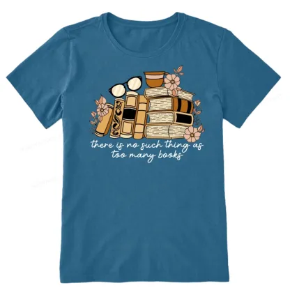 Pagewings There is no Such Thing as Too Many Books Unisex Classic T-shirt