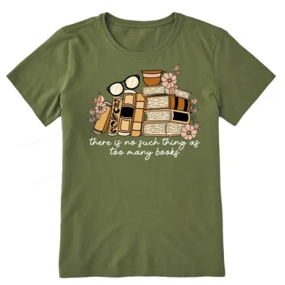Pagewings There is no Such Thing as Too Many Books Unisex Classic T-shirt