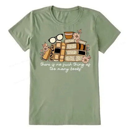 Pagewings There is no Such Thing as Too Many Books Unisex Classic T-shirt