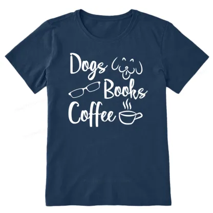 Pagewings Dogs Books Coffee Unisex Classic T-shirt