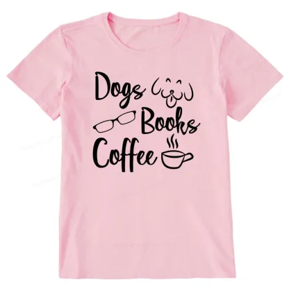 Pagewings Dogs Books Coffee Unisex Classic T-shirt