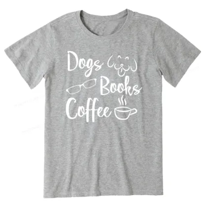 Pagewings Dogs Books Coffee Unisex Classic T-shirt