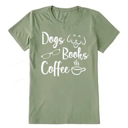 Pagewings Dogs Books Coffee Unisex Classic T-shirt