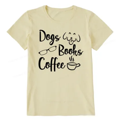 Pagewings Dogs Books Coffee Unisex Classic T-shirt