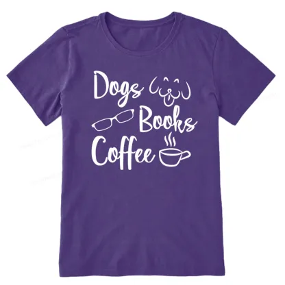 Pagewings Dogs Books Coffee Unisex Classic T-shirt